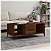 Tavolino Salotto Rovere Marrone 102x50x40 Cm Legno Multistrato - Foto miniatura 1