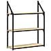Scaffale Parete 3ripiani Rovere Sonoma 60x21x78,5cm Multistrato - Foto miniatura 2