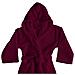 Accappatoio Con Cappuccio In Morbida Spugna Mod. Sophie Tinta Unita Vari Colori M Bordeaux - Foto miniatura 2