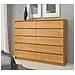 Cassettiera K160, 10 cassetti, 160x40x121 cm, Colore Ontano - Foto miniatura 6