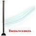 Ventilatore a Torre M08393 con Display LED 3 Livelli di Velocità Potenza 50 W Colore Argento Nero - Foto miniatura 2