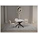 Tavolo Allungabile 90x90/194 Cm Clerk Premium Piano Bianco Frassino - Gambe Antracite - Foto miniatura 4