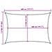 Vela Parasole 160 G /m Rettangolare Sabbia 2,5x4 M In Hdpe - Foto miniatura 9
