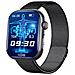 Orologio Ecg Intelligente Con Cardiofrequenzimetro, Fitness Tracker, Con Più Modalità Sportive Black Milanese Strap - Foto miniatura 2