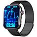 Orologio Ecg Intelligente Con Cardiofrequenzimetro, Fitness Tracker, Con Più Modalità Sportive Black Milanese Strap - Foto miniatura 3