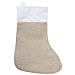 Calza Natalizia In Combinazione Di Colori Naturali E Bianchi. Include Un Nastro Per Appendere. - Foto miniatura 2