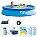 Piscina Fuori Terra - In Giro - 396x396x84 Cm - Blu - Include Accessori Coordinati Cb25 - Foto miniatura 1