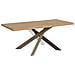 Tavolo Fisso 90x180 Cm Versalux Scortecciato Rovere Gambe 4/c - Foto miniatura 1