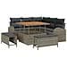 Set di Sofà da Giardino 8 Pezzi con Cuscini Grigio Rattan Polietilene Acacia,  Sofà da Giardino per 2 Persone con Cuscini Grigio Rattan Polietilene,  Set da Pranzo da Giardino 3 Pezzi con Cuscini Grigio Rattan Polietilene Acacia - Foto miniatura 1