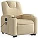 Poltrona Alzapersona Massaggiante Elettrica Crema in Tessuto - Foto miniatura 4
