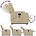Poltrona Alzapersona Massaggiante Elettrica Crema in Tessuto - Foto miniatura 7