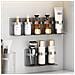 Mensola Portaoggetti Da Parete Nera, 1 Pezzo - Organizza Cosmetici E Accessori Da Bagno Senza Forare - Foto miniatura 4