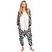 Pigiama Da Donna Tuta Kigurumi Onesie Zebra Bianco Nero 165-175 Cm L - Foto miniatura 2