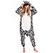 Pigiama Da Donna Tuta Kigurumi Onesie Zebra Bianco Nero 165-175 Cm L - Foto miniatura 3