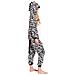 Pigiama Da Donna Tuta Kigurumi Onesie Zebra Bianco Nero 165-175 Cm L - Foto miniatura 8