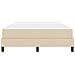 Letto a molle con materasso Crema 140 x 190 cm Tessuto - Foto miniatura 7