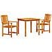 Set da Pranzo per Giardino 3 pcs Marrone - Foto miniatura 1