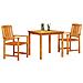 Set da Pranzo per Giardino 3 pcs Marrone - Foto miniatura 3