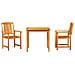 Set da Pranzo per Giardino 3 pcs Marrone - Foto miniatura 7