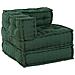 Pouf modulari  4 pz Verde in tessuto - Foto miniatura 2
