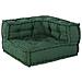 Pouf modulari  4 pz Verde in tessuto - Foto miniatura 4