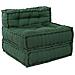 Pouf modulari  4 pz Verde in tessuto - Foto miniatura 5