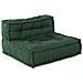 Pouf modulari  4 pz Verde in tessuto - Foto miniatura 6