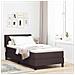 Letto box spring con materasso Marrone Scuro 90 x 190 cm - Foto miniatura 2