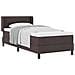 Letto box spring con materasso Marrone Scuro 90 x 190 cm - Foto miniatura 3