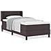 Letto box spring con materasso Marrone Scuro 90 x 190 cm - Foto miniatura 4