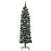 Albero di Natale Artificiale Sottile Verde e Bianco 240 cm - Foto miniatura 4