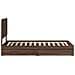 Letto con Contenitore con testiera Rovere Marrone 100 x 200 cm - Foto miniatura 9