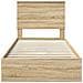 Letto con Contenitore con testiera Rovere Sonoma 90 x 200 cm - Foto miniatura 8