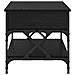 Tavolino da salotto Rovere Nero 70x50x50cm Legno multistrato - Foto miniatura 7