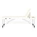 lettino da massaggio pieghevole alluminio comfort 3 sezioni crema - Foto miniatura 4