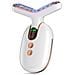 Massaggiatore Per Collo Ems: Dispositivo Di Lifting Viso Con Rf, Led E Microcorrente Per Rassodare La Pelle Gold White - Foto miniatura 1