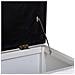 Sgabello Imbottito In Legno Laccato Bianco Antico 120x43x48h Cm - Foto miniatura 6