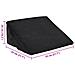 Cuscino a Wedge Nero 55 x 55 x 26 cm Schiuma Memory - Foto miniatura 9