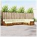 Set divani 8 pcs Naturale e Crema Legno di Acacia Massello - Foto miniatura 2