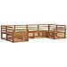 Set divani 6 pcs Naturale Legno di Acacia Massello - Foto miniatura 1
