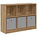 Credenza con cassetto Rovere artigianale 88,5 x 27,5 x 63,5 cm - Foto miniatura 1