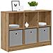 Credenza con cassetto Rovere artigianale 88,5 x 27,5 x 63,5 cm - Foto miniatura 3