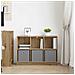 Credenza con cassetto Rovere artigianale 88,5 x 27,5 x 63,5 cm - Foto miniatura 4