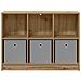 Credenza con cassetto Rovere artigianale 88,5 x 27,5 x 63,5 cm - Foto miniatura 6