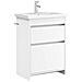 Mobiletto da Bagno Sotto Lavabo Bianco 56 x 37,5 x 81 cm - Foto miniatura 2