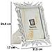 Cornice Portafoto Leavy Argento Con Decoro A Foglie Scolpite 15x20 Cm - Foto miniatura 6
