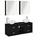 Set di mobili per il bagno 5 pcs Rovere Nero - Foto miniatura 1