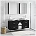 Set di mobili per il bagno 5 pcs Rovere Nero - Foto miniatura 2