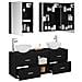 Set di mobili per il bagno 5 pcs Rovere Nero - Foto miniatura 3