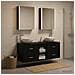 Set di mobili per il bagno 5 pcs Rovere Nero - Foto miniatura 4